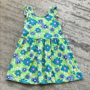 Kidgets Green and Blue Floral Sundress